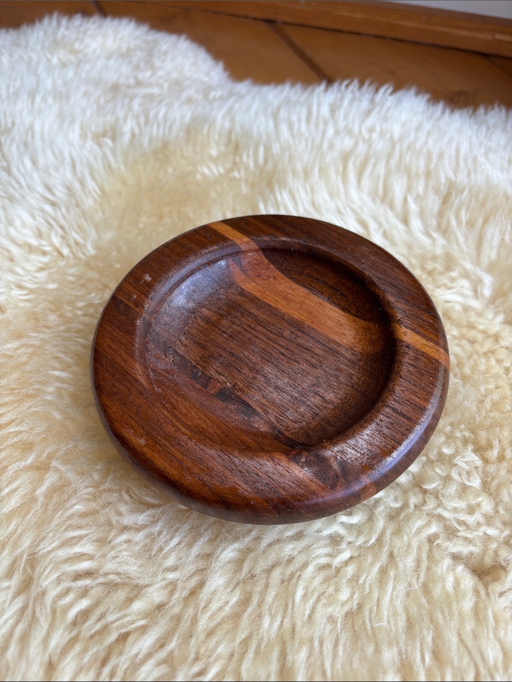 Vintage Wooden Trinket Dish